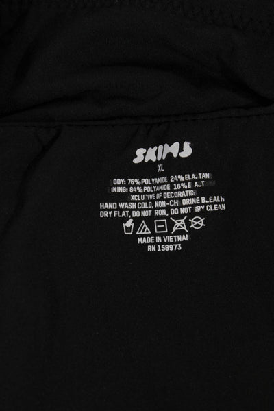 Skims Womens Basic Off Shoulder Sleeveless Shapewear Black Size XL
