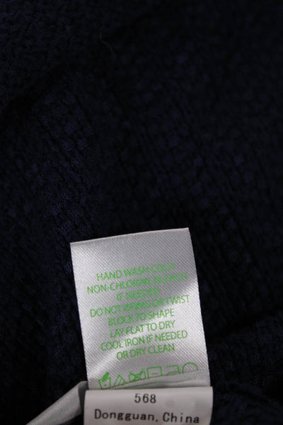Lilly Pulitzer Women Blue Wool Collared Long Sleeve Cardigan Size S