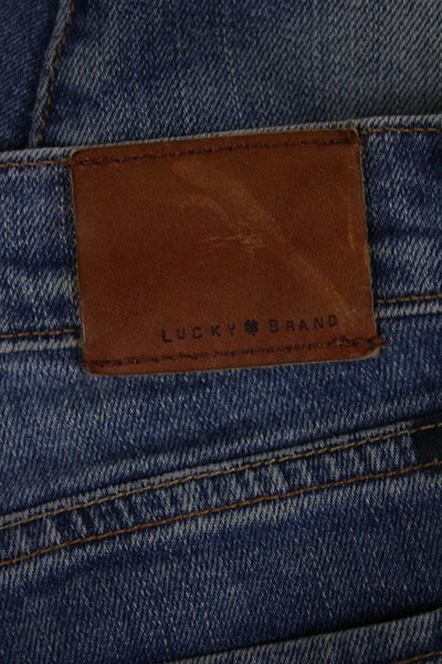 Lucky Brand Womens Skinny Jeans Blue Low Rise Button Fly 28 Inseam Size 0