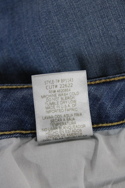 Just Black Womens Blue Cropped Jeans Low Rise Inseam 26 Size 25