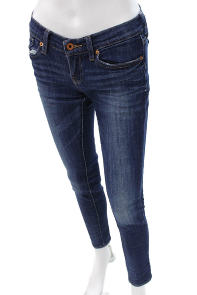 Lucky Brand Womens Juniors Skinny Jeans Blue Size 0