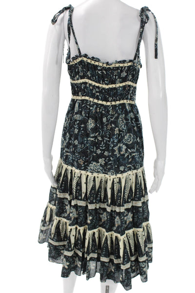 Christian Lacroix Womens Multicolor Sundress Sleeveless Square Neck Size XS