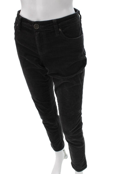 KUT from the Kloth Womens Skinny Black Cotton Blend Jeans Size 8P