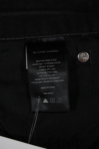 KUT from the Kloth Womens Skinny Black Cotton Blend Jeans Size 8P