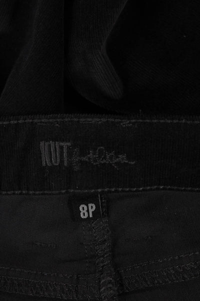 KUT from the Kloth Womens Skinny Black Cotton Blend Jeans Size 8P
