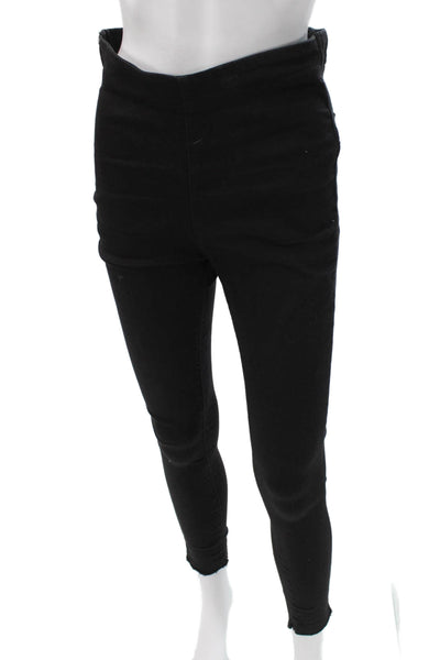 Free People Womens Black Skinny High Rise Jeans Size 28