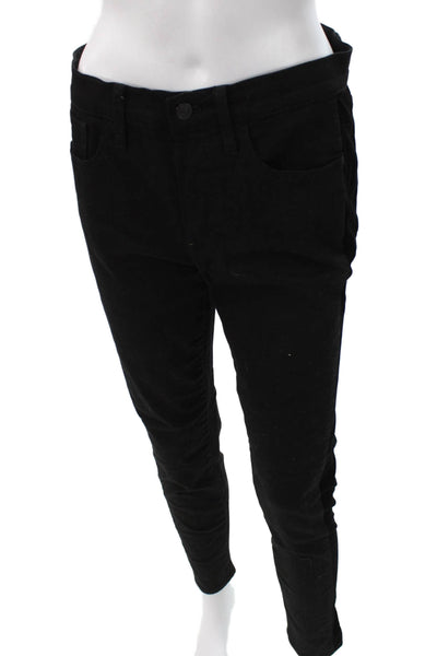 Madewell Women Skinny Jeans Black High Rise Button 28 Inseam Size 29