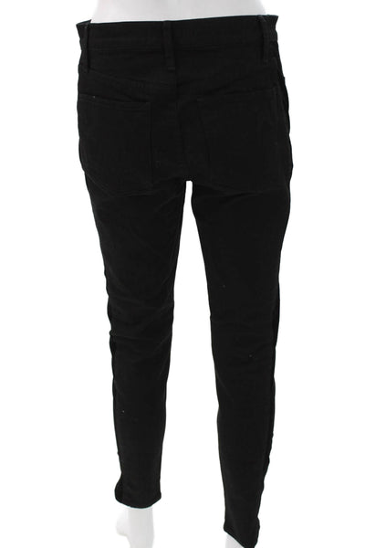 Madewell Women Skinny Jeans Black High Rise Button 28 Inseam Size 29