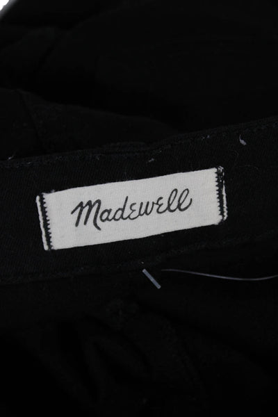 Madewell Women Skinny Jeans Black High Rise Button 28 Inseam Size 29