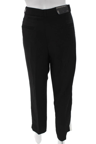 Banana Republic Women Ankle Pants Black Polyester Zip Size 8