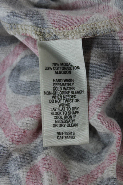 Juicy Couture Womens Shift Dress Pink 3/4 Sleeve Boat Neck Size S