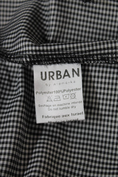 Urban by Alembika Women Quilted Check Jacket Black Long Sleeve Size M