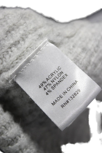 Lovers + Friends Womens Pullover Sweater Gray Boat Neck Long Sleeve Size XS