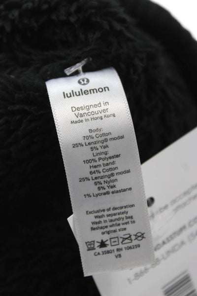Lululemon Women's Kint Ribbed Beanie Hat Black One Size