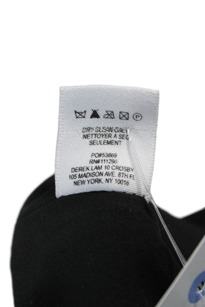 Derek Lam 10 Crosby Women Fit & Flare Dress Black V-Neck Sleeveless Size 8