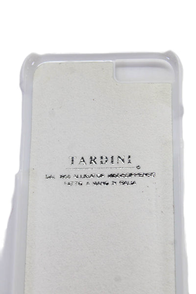 Tardini Unisex Adults Genuine American Alligator Jeweled iPhone Case Baby Blue