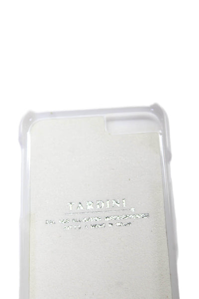 Tardini Unisex Adults Genuine American Alligator Jeweled iPhone Case Beige