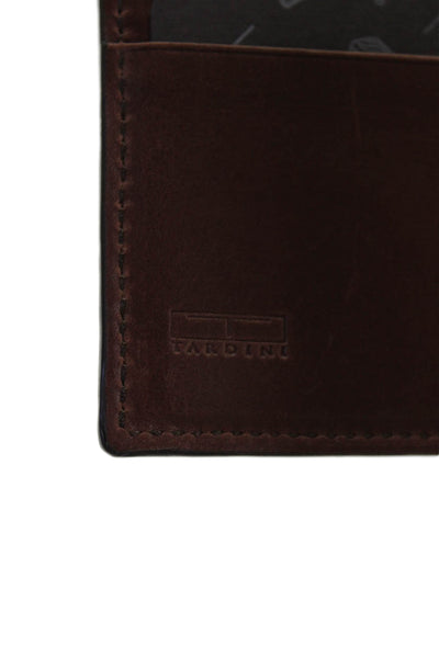 Tardini Mens Genuine American Alligator Small Wallet Brown
