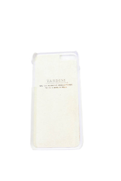 Tardini Unisex Adults Genuine American Alligator Geometric  iPhone Case Beige