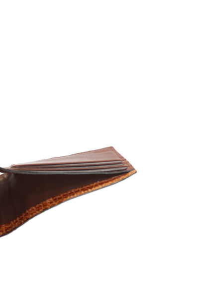 Tardini Mens Genuine American Alligator Small Wallet Light Brown