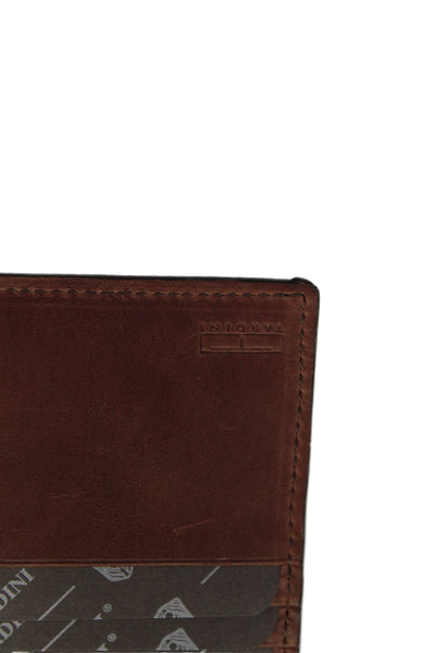 Tardini Mens Genuine American Alligator Small Wallet Light Brown