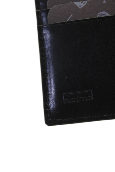 Tardini Mens Genuine American Alligator Bifold Small Wallet Black