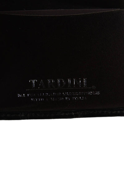 Tardini Mens Genuine American Alligator Gift Card Wallet Black