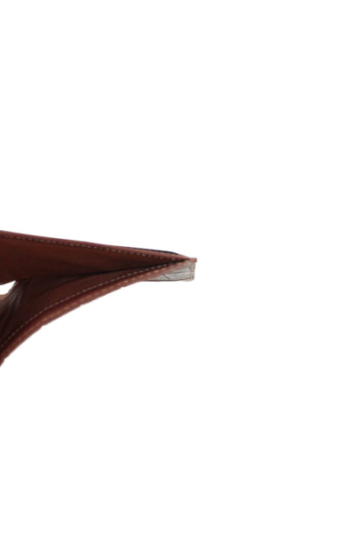 Tardini Mens Genuine American Alligator Bifold Wallet Brown