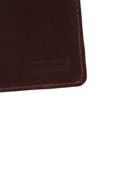 Tardini Mens Genuine American Alligator Bifold Wallet Brown