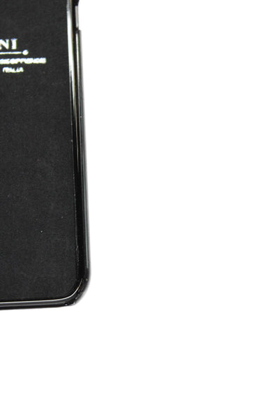 Tardini Unisex Adults Genuine American Alligator Geometric Phone Case Black Gold