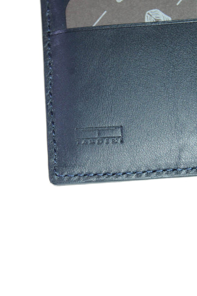 Tardini Mens Genuine American Alligator Bifold Wallet Light Blue