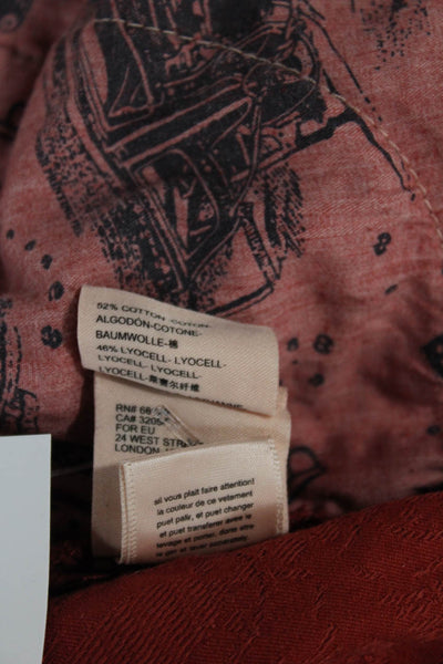 Pilcro and the Letterpress Anthropologie Womens Skinny Red Jeans Size 26