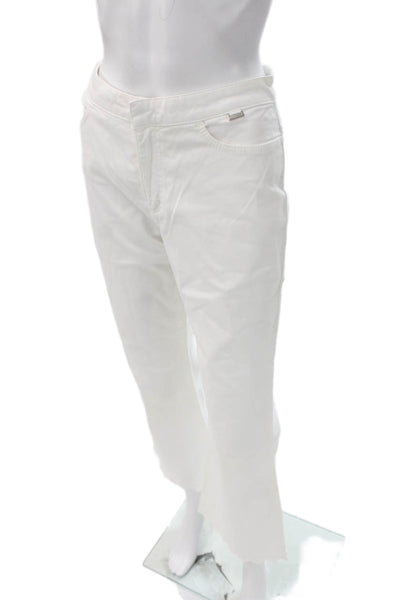 Escada Sport Women Cropped White Cotton Jeans Size 38