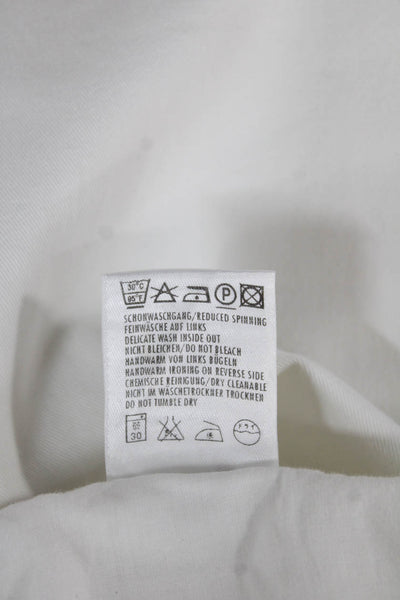 Escada Sport Women Cropped White Cotton Jeans Size 38