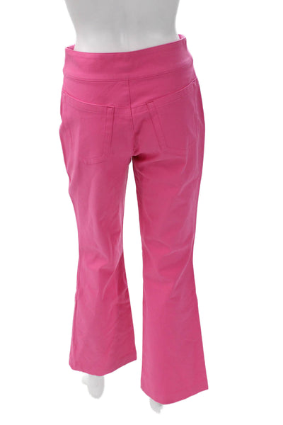 Escada Women Dress Pants Pink Cotton Zip Size 36