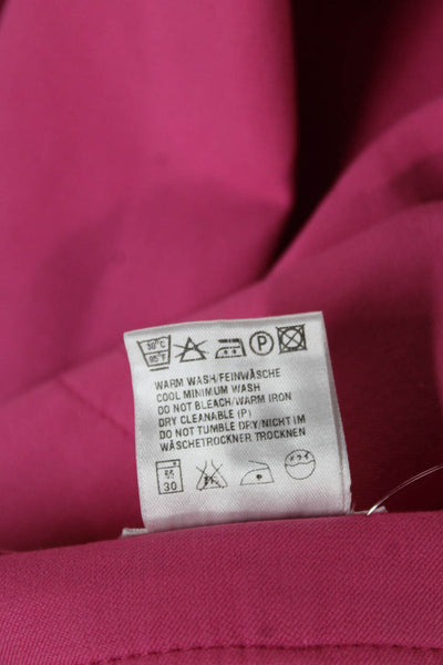 Escada Women Dress Pants Pink Cotton Zip Size 36
