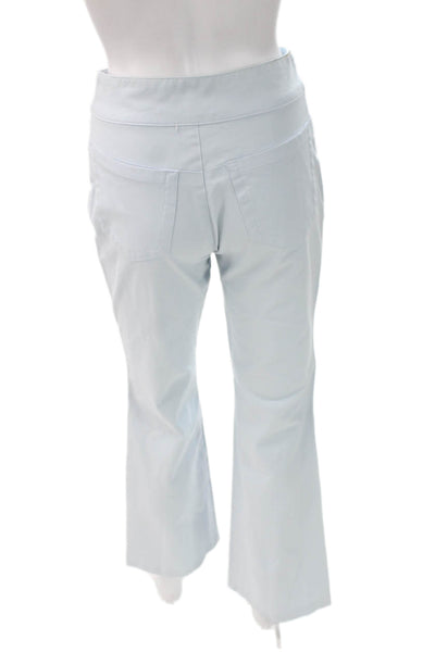 Escada Women Blue Cotton Dress Pants Zip Size 36