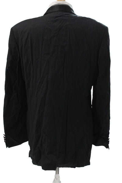 Boss Hugo Boss Coats & Jackets Mens Black Rayon One Button Size 46