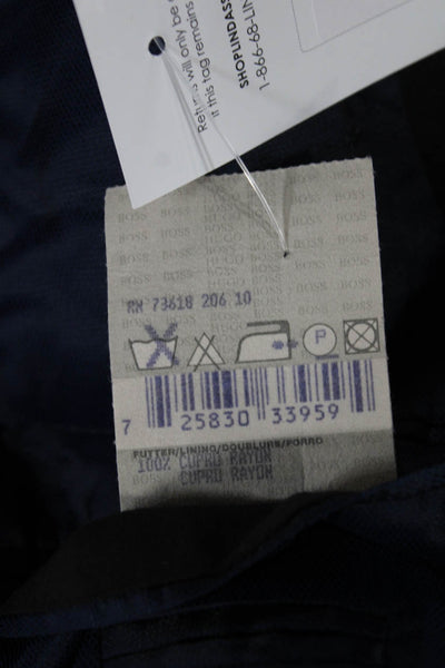 Boss Hugo Boss Coats & Jackets Mens Black Rayon One Button Size 46