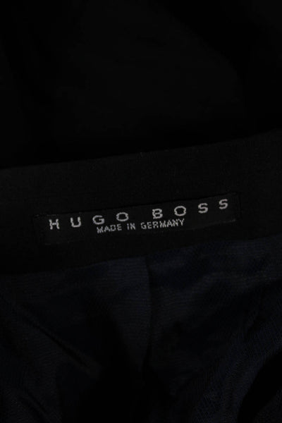 Boss Hugo Boss Coats & Jackets Mens Black Rayon One Button Size 46