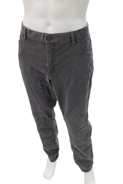 Michael Kors Mens Chino Pants Gray Cotton Blend Button 31 Inseam Size 38