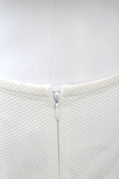 Escada Women Dress Pants White Cotton Zip Size 36