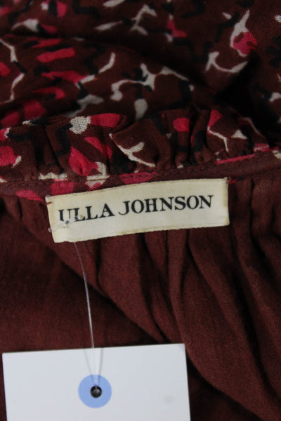 Ulla Johnson Women Jumpsuit Multicolor Floral Cotton High Neck Size 10