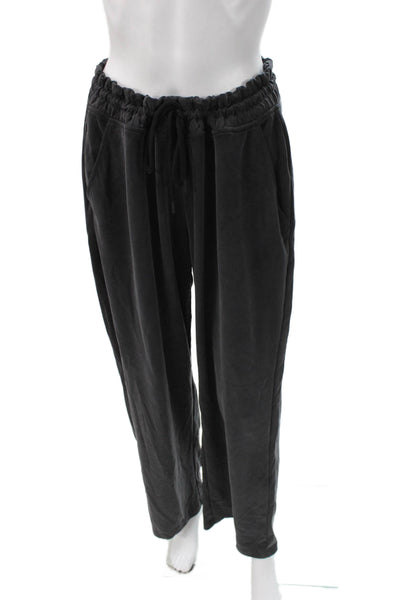 Athleta Womens Sweatpants Black Drawstring Polyester Size L