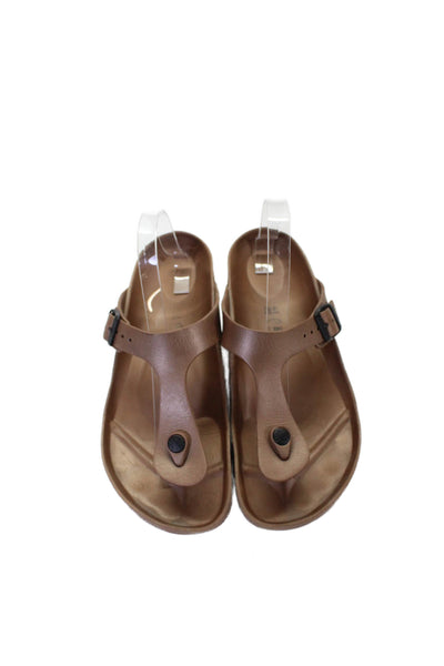 Birkenstock Womens Thong Slide On Sandals Brown Size 41 11