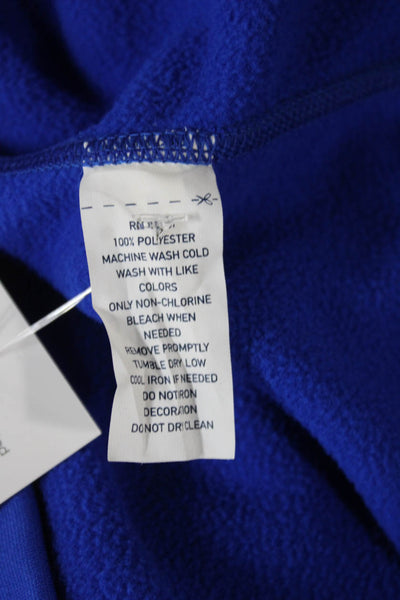 Ralph Lauren Polo Sport Mens Blue Pullover Hoodie Polyester Drawstring Size XL