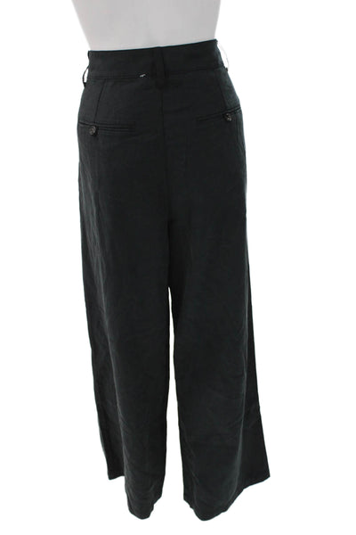 Madewell Women Dress Pants Black Lyocell Button Size S