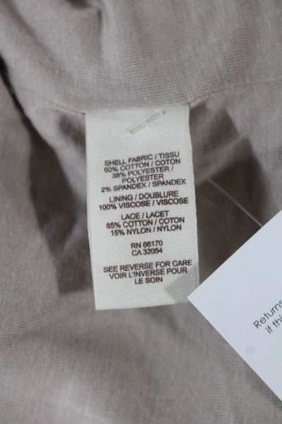 We The Free Women Military Jacket Beige Button Long Sleeve Size S