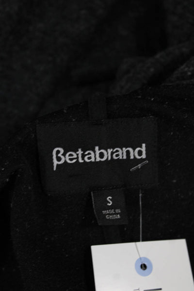 Beta Brand Womens Gray Button Long Sleeve Jacket Size S