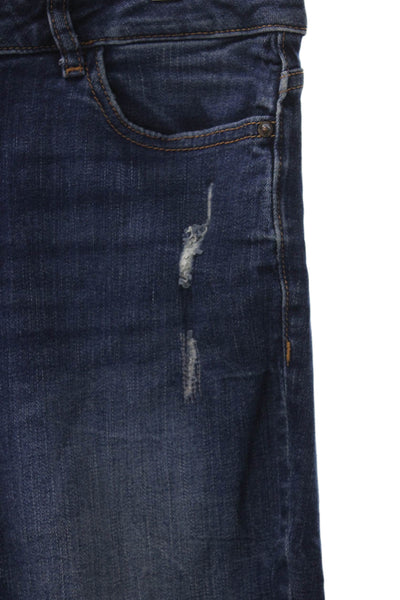 DL1961 Womens Skinny Jeans Blue Mid Rise Button Cotton Blend Size 28